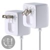 UltraPro GE Wall Charger, 4 Port USB Charger, 6 Ft Cord, Multi USB Charger Station, White, 44139