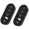 Sporthfish Exhaust Hangers Rubber Muffler Hanger 4 Holes Adjustable Universal Insulator Bushing Shock Absorber Bracket for Car Truck SUV, 2PCS Black 0.47 Inch