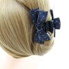 Meilliwish Noble Beautiful Lady Hair Claw Clip 1 PCS(D91)(AllBlack)