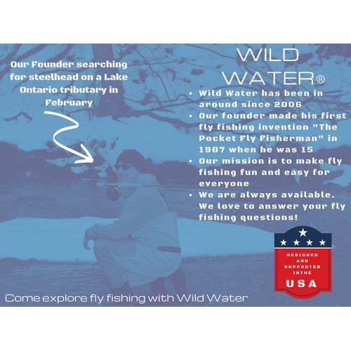 Wild Water Fly Fishing San Juan Worm, Wet Nymph Fly Fishing Flies Size 14, Qty. 6