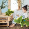 Cute Dinosaur Stuffed Animals for Girls, Dino Party Favors, Cuddly Triceratops Plush Toy for Kids & Adults, Huggable Triceratops for Baby, Birthday Xmas Gifts for Toddlers Age 3+ (Green,15 inch)