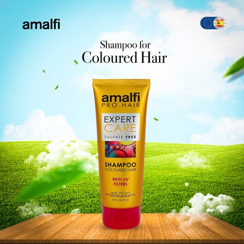 Amalfi Pro Hair Sulfate Free Shampoo for Colored Hair with UV Filters - 8.5 Fl OZ, Vegan, Protects and Enhances Color