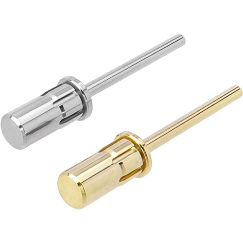 Bestgle 2Pcs Nail Art Easy-Off Mandrel Bit 3/32Inch Shanks, Fast Remove Acrylic or Hard Gelfor Manicure Tool Accessory Sanding Band Mandrel for Electric Nail File
