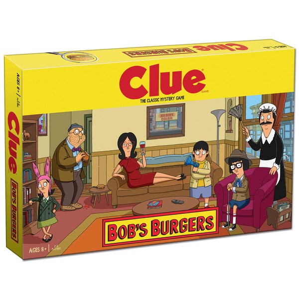 Clue Bobs Burgers Board Game | Themed Bob Burgers TV Show Clue Game | Officially Licensed Bob's Burgers Game | Solve The Mystery in This Unique Clue take on The Classic Board Game