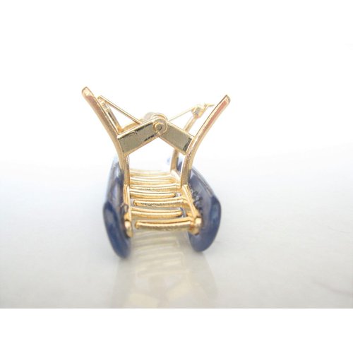 Small abalone sea shell effect metal hair claw clamp clip for fine thin hair