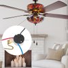 Ceiling Fan Switch Zing Ear ZE-208S E89885 3 Speed 4 Wire Fan Switch Pull Chain Ceiling Fan Switch Speed Control Switch for Ceiling Fans, Wall Lamps, Cabinet Light, Brass 1PCS