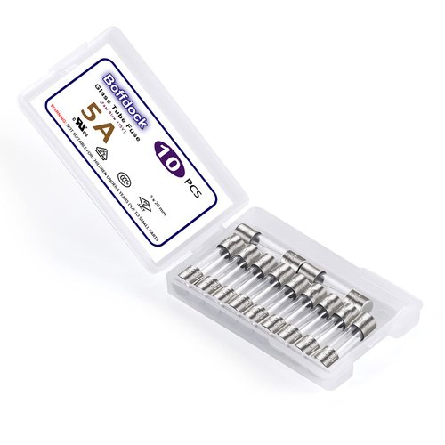 0.2x0.78" 5A 125V Xmax Fuses-Boffdock Christmas Lights Fuse F5AL125V 10 PCS Fast Blow Fuses UL Listed Quick Blow Fuses for String Lights,Bubble Light Strand(F5A)