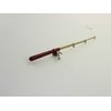 SXFSE Dollhouse Decoration Accessories, 1:12 Dollhouse Miniature Scene Model Fishing Rod Pretend Play Toy (Red, 6.1 inch)