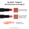 TKB Lip Liquid Color | Liquid Lip Color for TKB Gloss Base, DIY Lip Gloss, Pigmented Lip Gloss and Lipstick Colorant, Made in USA (1floz (30ml), Tangerine)