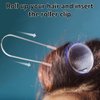 Vin Beauty Hot Curler Clips Replacement Kit, 10 Pieces Hot Roller Clips for Electric Rollers Portable Hot Roller Securing Pins Fits 1½”, 1¾" Size Hair Hot Rollers (5 PCS 1½”,5 PCS 1¾")