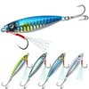 TRUSCEND Fishing Jigs Lures with Hand-Polished Colorfully Reflective Lead Fishing Spoons Glow Hard Swimbaits for Walleye Bass Trout Pike Tuna Salmon Freshwater & Saltwater Fishing Gear Gifts for Men