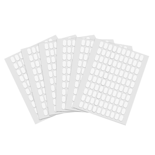 600 Pcs False Tip double sided Adhesive tapes, Pre-cut (13×8mm) Nail Display Strips for Nail Art Display Stand Practice Nail Holder and Nail Color Chart Display Book