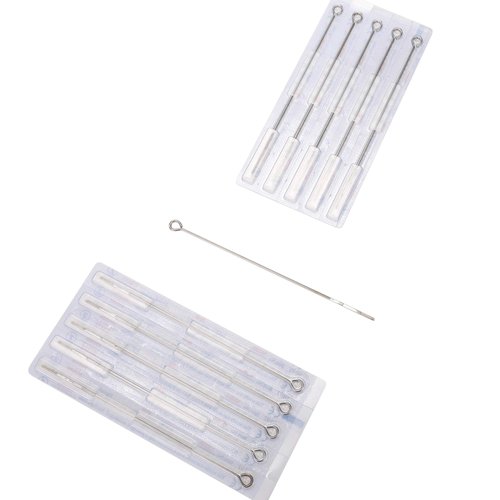Tattoo Needles,New Star Tattoo 50pcs 5 Flat Shader Pre-made Sterile 5f Tattoo Needles 5f 1205F