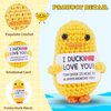 JFEND Gifts for Boyfriend Girlfriend Her I Love You Handmade Crochet Funny Small Cute Duck for Fiance Women Wife Husband Him Birthday