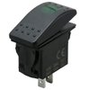 Amarine Made 12v 20 Amp Waterproof LED On/Off Boat Marine SPST 3P Rocker Switch with Light (Green)