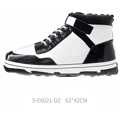 6 Pieces Sports Theme Aluminum Foil Balloons Basketball Shoes Sneaker Balloons for sports theme party decorations Boys Men Game Birthday supplies