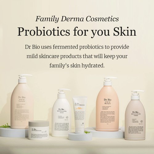 Dr. Bio Soothing Moisture Lotion (17.63 oz/500ml) | Hydrating Moisturizer Korean Body Lotion for Sensitive & Dry Skin, Ceramide Cooling Soothing gel with Probiotics and CICA, Newborn Baby Lotion