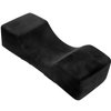 Beauty Salon Eyelash Extension Neck Pillow - Comfortable Velvet Beauty Memory Foam Pillow,Eyelash Pillow Grafted Eyelash Curve Pillow with Makeup Pocket to Protect Neck(Black)