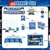 VOFGODI Video Game Birthday Decorations, 240Pcs Gaming Party Decorations for 10 Guests Banners, Balloons and Tablecloths, Boys Birthday Party Set Blue