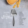 BOSKA Stainless Steel Cheese Slicer - For All Types of Cheese - Multi-Functional Cheese Slicer - Handheld Slicer - Silver Non-Stick - Dishwasher Safe - For Kitchen Cooking