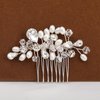 JORCEDI Bride Wedding Hair Comb Bridal Hair Piece Rhinestone Wedding Accessories for Women Girls Party Photography Wedding