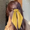 3Pcs Scrunchies for Women,Hair Bows for Girls,Satin Scrunchies,Silk Scrunchies,Hair Scrunchies for Women's Hair,Knotted Ribbon Hair Ties,Cute Hair Ties,Hair Scarf Scrunchies（Pink Yellow Beige）