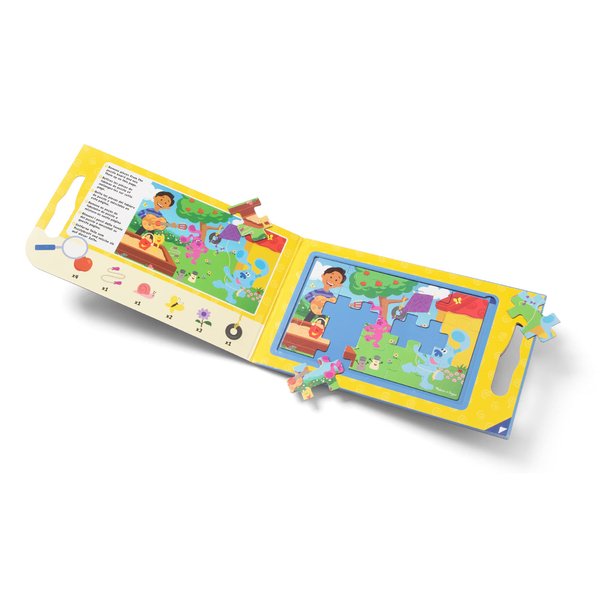 Melissa & Doug Blue's Clues & You! Take-Along Magnetic Jigsaw Puzzles (2 15-Piece Puzzles)