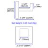 Angle Simple Bathroom Towel Hook Brushed Nickel, SUS304 Stainless Steel Hand Towel Rack, Square Coat Robe Hook, Wall Mount