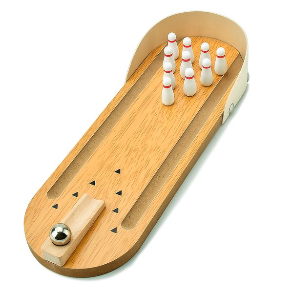 Tabletop Mini Bowling Game Set,Valentines Day Gifts for Him Boyfriend Kids,Easter Basket Stuffers for Teens Boys,Wooden Mini Bowling Set for Home Office Desk Stress Relief Gadgets,Funny Gifts for Men