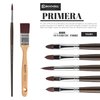 Escoda Primera Series 4150 Artist Oil and Acrylic Paint Brush, Synthetic Maroon Teijin Filament, Bright, Size 4