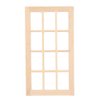 SPYMINNPOO Dollhouse Window, 1:12 Dollhouse Mini Furniture Miniature Model Wooden 12 Pane Blank Window DIY Accessories Sportinggoods Doll Accessories(Plain£©