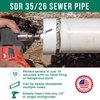 8 inch Bevel Pro PVC Pipe Beveling Tool for All Purpose Schedule 40 or 80 Pipes Eliminates Hand Filing for Quick Easy and Safer Bevels ADP161 Adapter Required for use with Drills or Hole Hogs