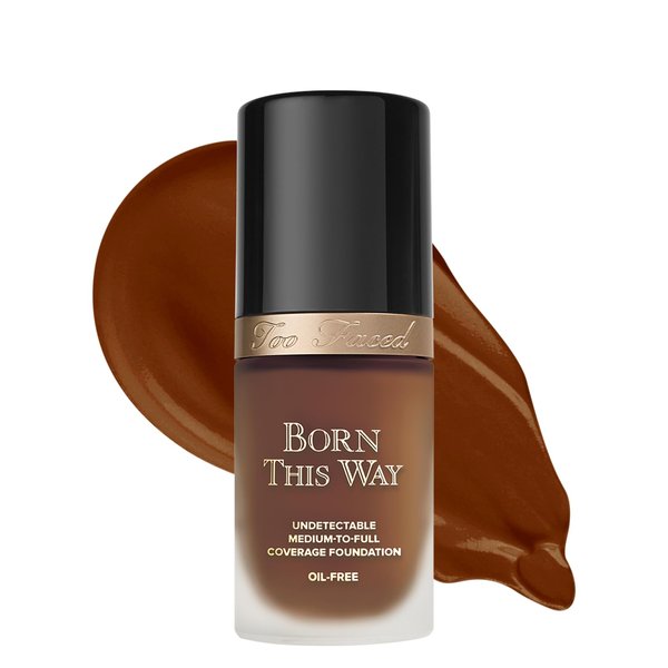 Too Faced Born This Way Natural Finish Longwear Liquid Foundation, Cocoa, 1.01 Fl Oz