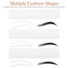 FOMIYES Eyebrow Stencil: Eyebrow Stencil Kit - Eyebrow Stickers Stencils - 12 Sheets Disposable Eyebrow Shaper Stencil Auxiliary Women Makeup Tools
