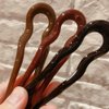 Minkissy 5pcs French Hair Fork Celluloid Chignon Hair Pins Hair Updo U-Shaped Hairpins Braid Twist Bobby Pins for Buns