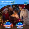 2Pack Light-Up Spinning Top for Kids - Flashing UFO Rotating Educational Toys,Sensory Toys for Toddlers 3-4. Birthday Party Favors for Kids Ages 3+