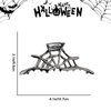 Halloween Hair Clips Silver & Black Hair Claw Clips Halloween Spider Web Shape Hair Barrette Metal Hair Jaw Clips Strong Hold Hair Accessories for Women 2PCS