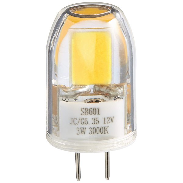 Satco S8601 G6.35 Bulb in Light Finish, 1.63 inches, Clear