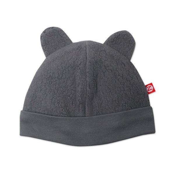 Zutano baby boys Unisex Fleece infant and toddler hats, Gray, 3-6 Months US