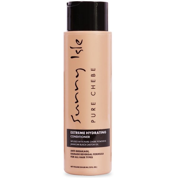 Sunny Isle Pure Chebe Extreme Hydrating Conditioner 12oz | Anti-Breakage, Damage Reversal Formula | Infused with Pure Chebe Powder & Jamaican Black Castor Oil | All Hair Types