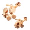 Magnetic Wooden Car Detachable Toy, Vehicle Model Assembly Toy with Magnet, Hand Push Car Toys for 1+ Year Old for Christmas Birthday Party Car Theme(Helicopters)