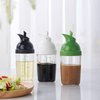 Nicunom 3 Pack Salad Dressing Shaker, 7 Oz Good Grips Dressing Mixer Shaker Bottles, Black & White & Green