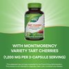Nature's Way Tart Cherry Ultra Capsules, Montmorency Cherry, Anthocyanins for Antioxidant Support*, 1,200 mg per 3-capsule serving, 90 Vegan Capsules (Packaging May Vary)