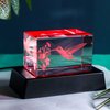 YWHL 3D Crystal Hummingbird Gifts for Women Man, Laser Engraved Hummingbird Figurines with Light Base for Hummingbird Lovers Nature Lovers, Gifts for Birthday Christmas