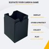 Card Guardian - Semi-Rigid Card Holder Bundle | Premium Deck Box with 100 Semi-Rigid Card Holders (Black)