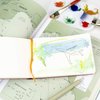 Handbook Journal Co. Artist Canvas Cover Travel Notebook for Drawing and Sketching, Vermilion Red, Square 5.5 x 5.5 Inches, 130 gsm Paper, Hardcover w/Pocket