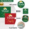 50 Pcs Christmas paper Napkins Disposable Team Naughty Luncheon Napkins Red and Green Holiday Party Supplies Xmas Party Decorations