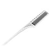 Teasing Comb, 3 Row Comb Hair Care Hair Styling Modeling Comb Lightweight Hair Salon Supplies Comb (White)
