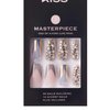 KISS Masterpiece One-Of-A-Kind Luxe Mani Premium Special Effects Design Coffin Shape Glossy Iridescent Glue-On Long Length Nails with Faux Jewels MP01 Love It