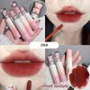 6 Colors Cute Bear Matte Liquid Lipstick Set, Pink Bear Lip Glaze Matte Lip Gloss Long Lasting Waterproof Smooth Lip Gloss Lip Glaze Mud Texture Lightweight High Pigment Color Cute Makeup for Women